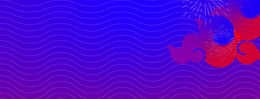 nubes con estilos gráficos chinos para apoyar el blog de festivos en china