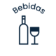 Ícone branco de bebidas utilizado na seção de logística.