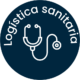 icono azul de logística sanitaria utilizado en la sección de logística