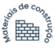 Ícone branco de materiais de construção utilizado na seção de logística.