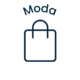 Ícone branco de moda utilizado na seção de logística