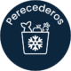icono azul de perecederos utilizado en la sección de logística